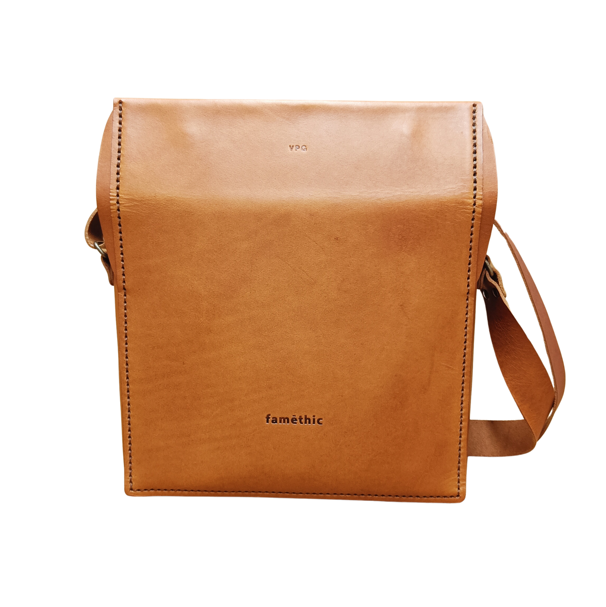 sacoche en cuir homme faméthic maroquinerie fabriqué en france 